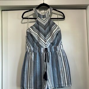 Striped Halter Neck Dress